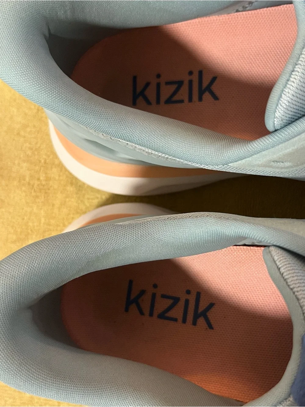 Kizik Athens 2 Hands Free Slip-On Womens Sz 8 Seafoam Green Blue Sneakers EUC